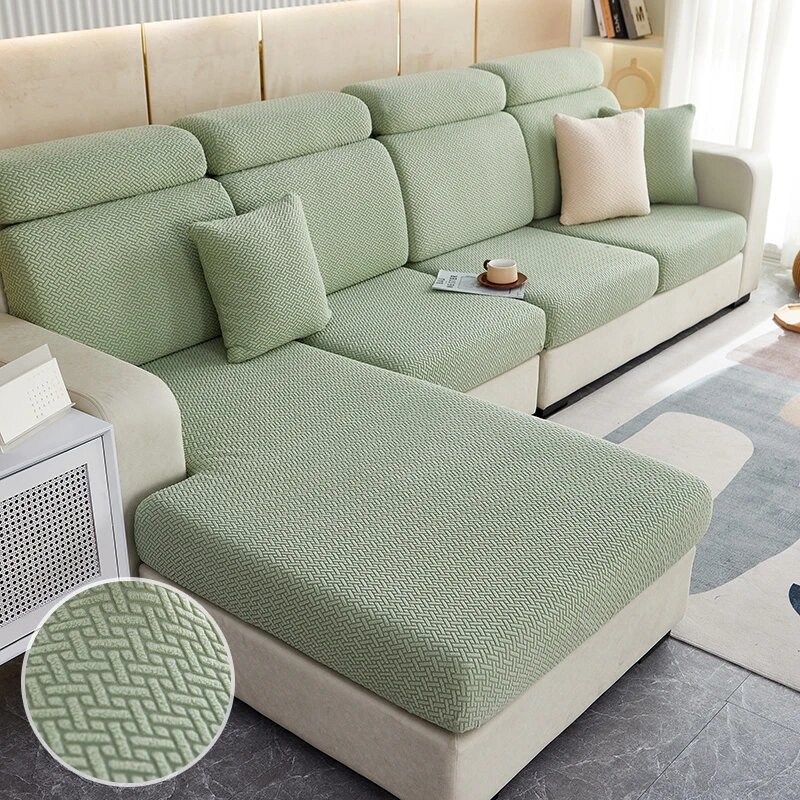 Чехлы для дивана Coolazy, полиэстер, геометрический, 1pc Back Cushion, Зеленый