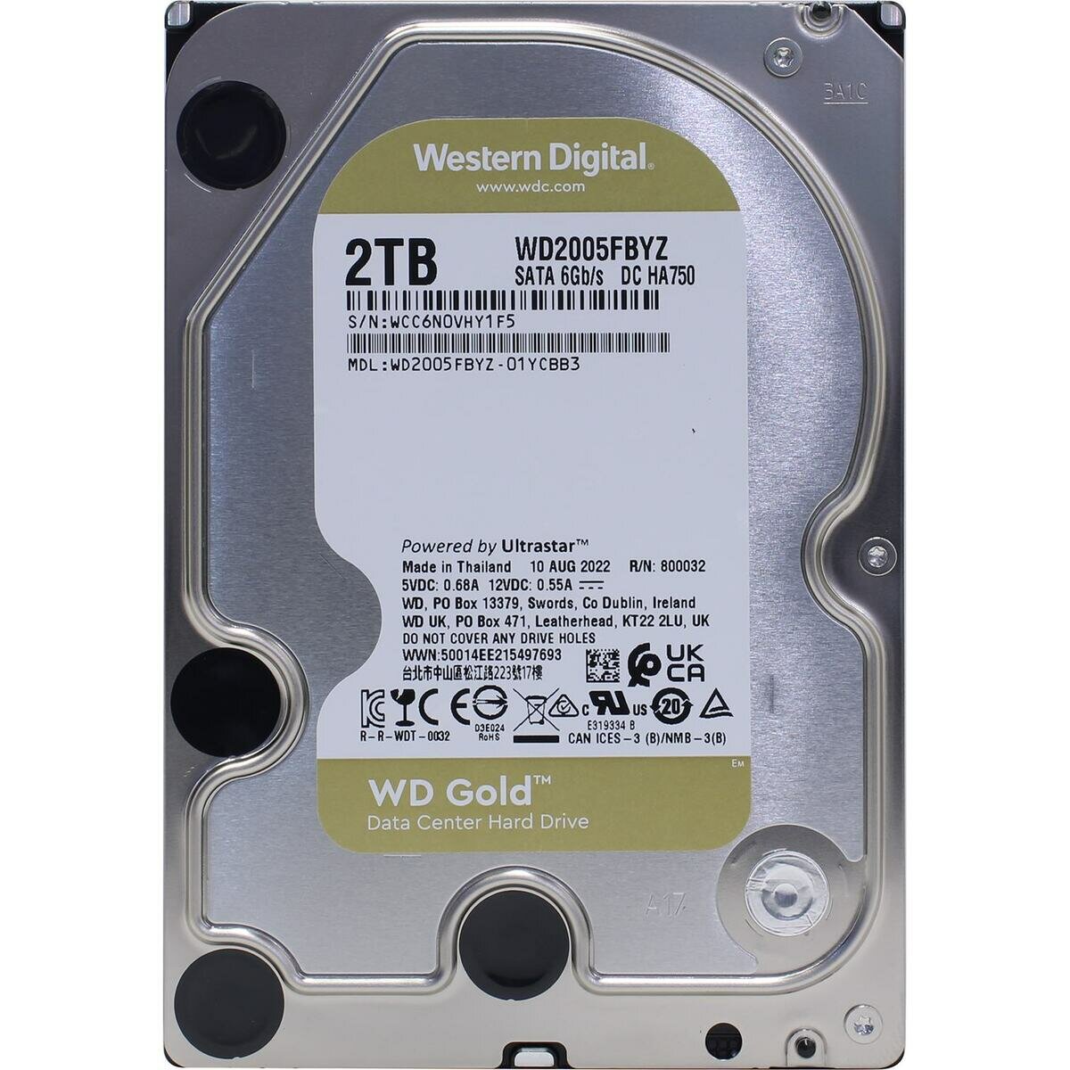 Жесткий диск Western digital Gold 2 Тб WD2005FBYZ
