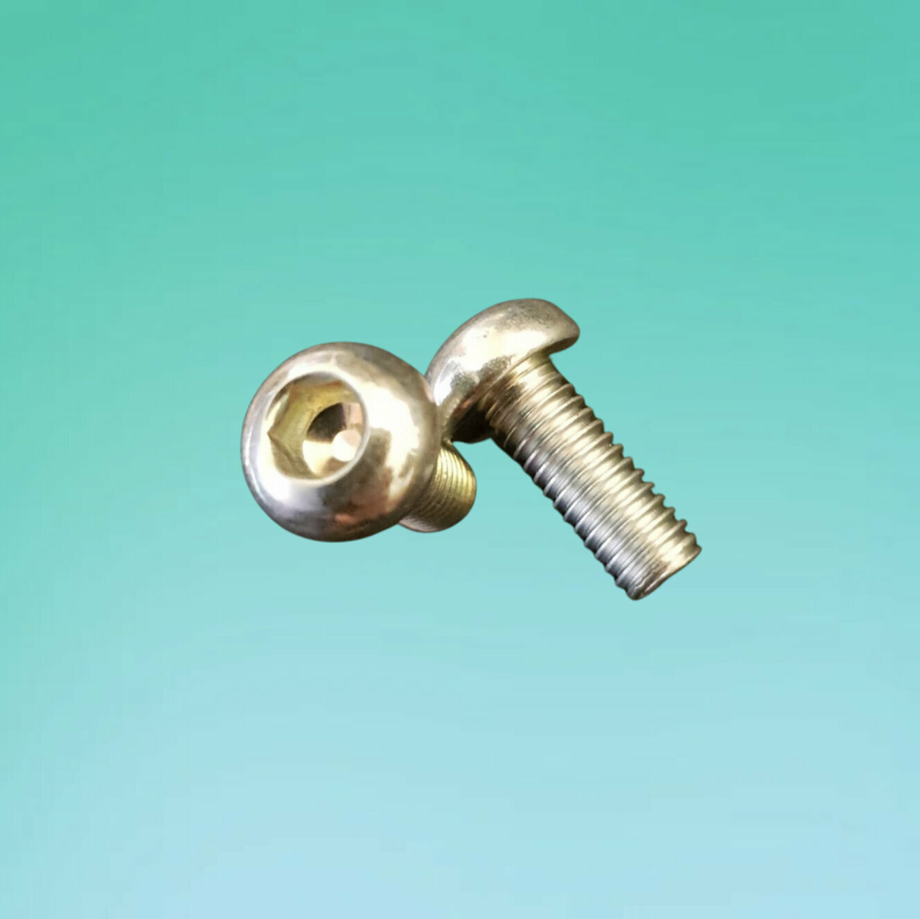 Болты для крепления флягодержателя к раме, комплект 2 шт, резьба М5*14 мм, сталь. — фото 1