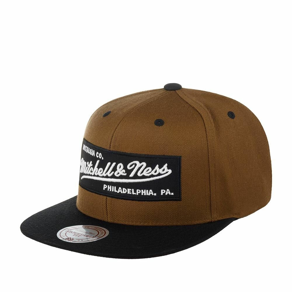 Бейсболка Mitchell & Ness Базовая коллекция для мужчин и женщин, размер 0, коричневый