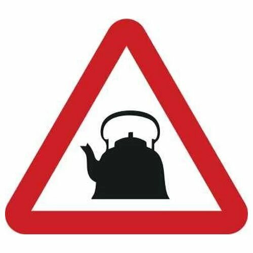 Наклейка знак на авто чайник Качественная плёнка и печать AGZNAK2 264₽