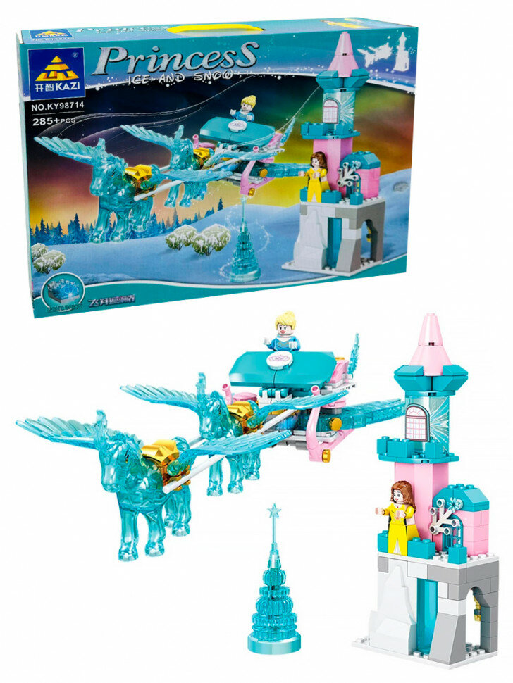 Конструктор KAZI Принцессы: Летающие сани KY98714