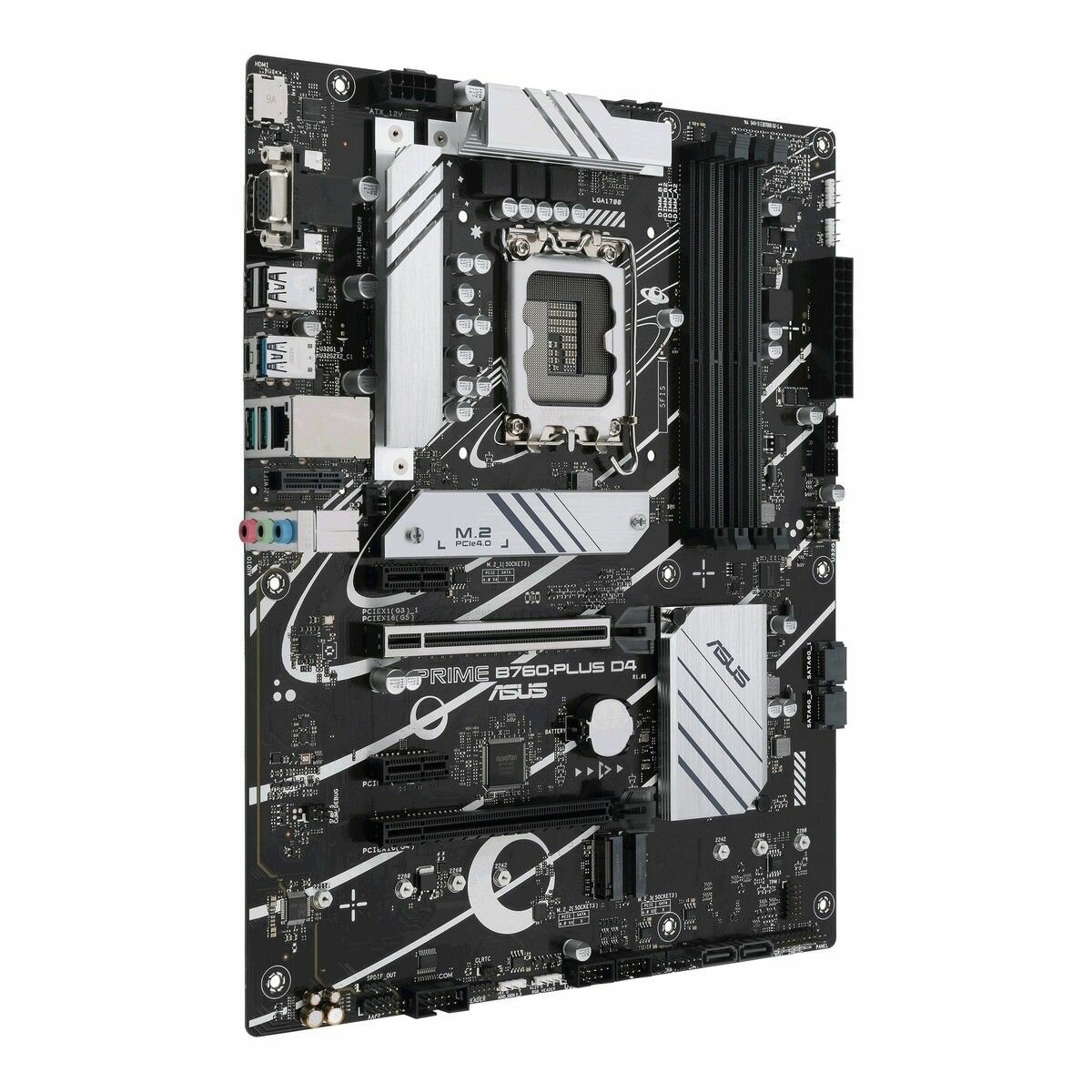 Материнская плата ASUS PRIME B760-PLUS D4 LGA1700 ATX 4xDDR4 2xPCIEx16 2xPCIEx1 3xM.2 DP HDMI VGA (90MB1CW0-M1EAY0)