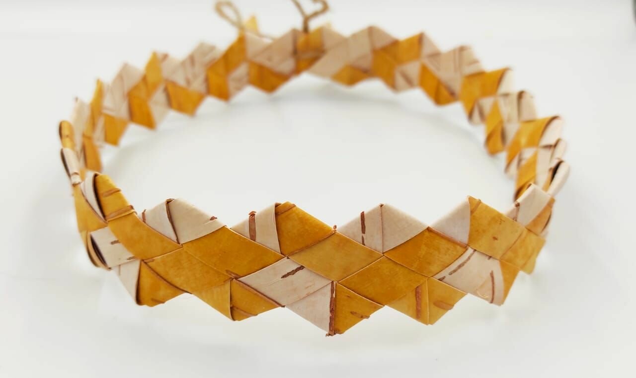 Славянское очелье из бересты Тип 2