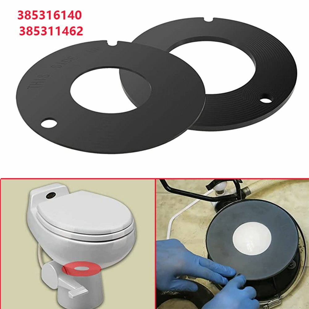Писсуары Дорожные 2Pcs RV Туалет Flush Seal Замена Комплект для 385316140, 385311462 Резиновые уплотнения