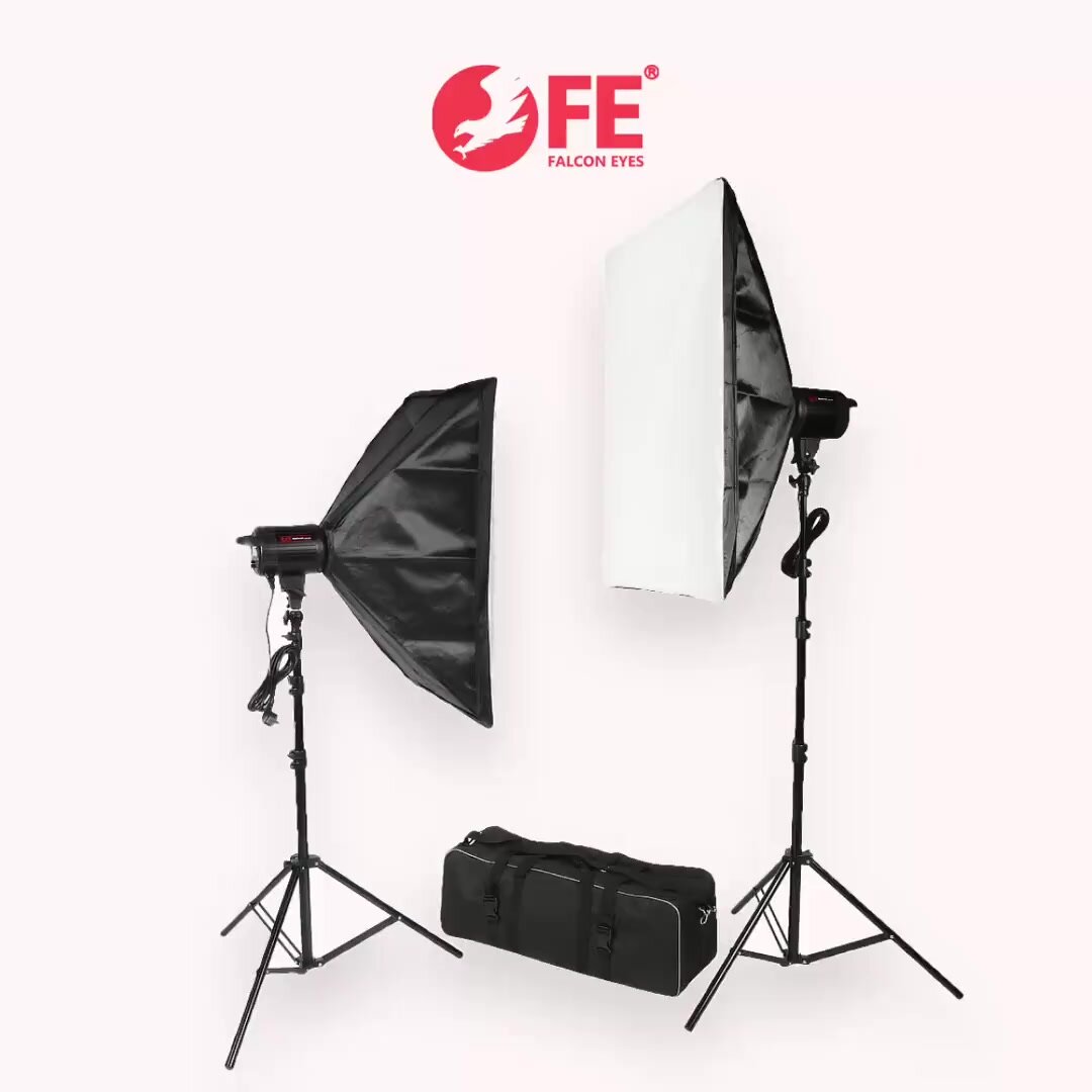 Комплект студийного оборудования "Falcon Eyes Studio LED" COB275-Kit, светодиодный, черный — фото 1