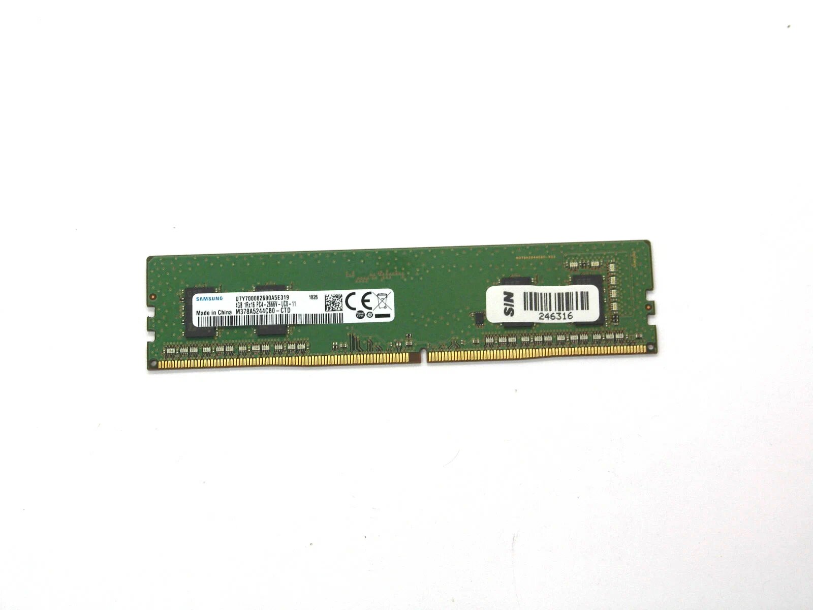 Память оперативная DDR4 Hynix 4Gb 2666MHz (HMA851U6DJR6N-VKN0) - фото №5