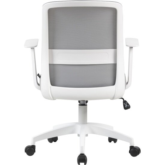 Изображение Кресло офисное Cactus CS-WMC333-GY серый сиденье серый сетка/ткань низк. спин. крестов. пластик пластик белый