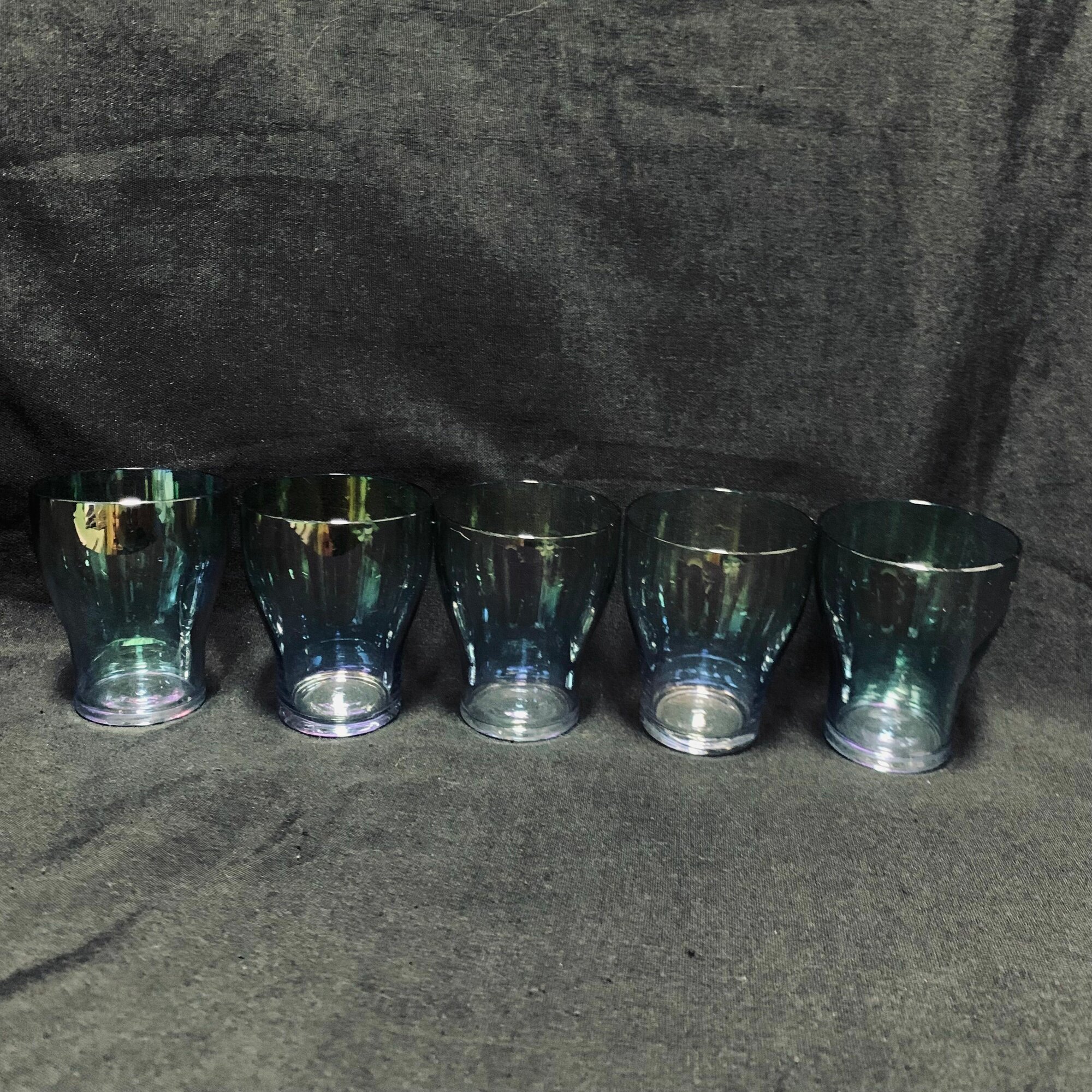 Стопки цветное стекло (5 штук )