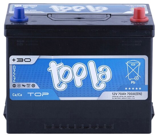 Аккумулятор для грузовиков Topla Top JIS 118870, 260х175х225, полярность обратная