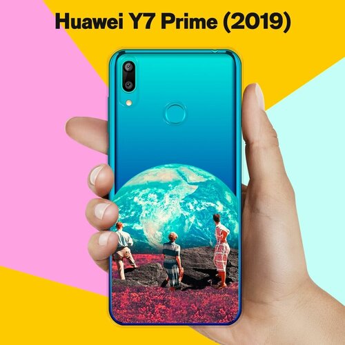 Силиконовый чехол на Huawei Y7 (2019) Вид на Землю / для Хуавей У7 (2019) силиконовый чехол вид на землю на huawei p smart 2019