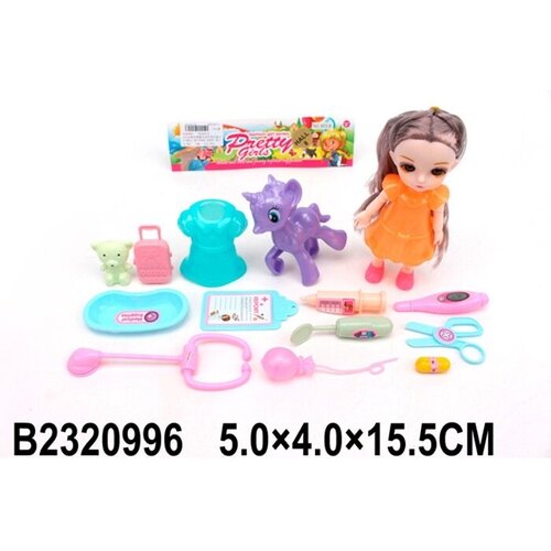 Кукла КНР малышка, с аксесcуарами, в пакете (2320996) кукла кнр малышка модница в пакете 807 661