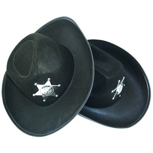 Шляпа Шериф черная