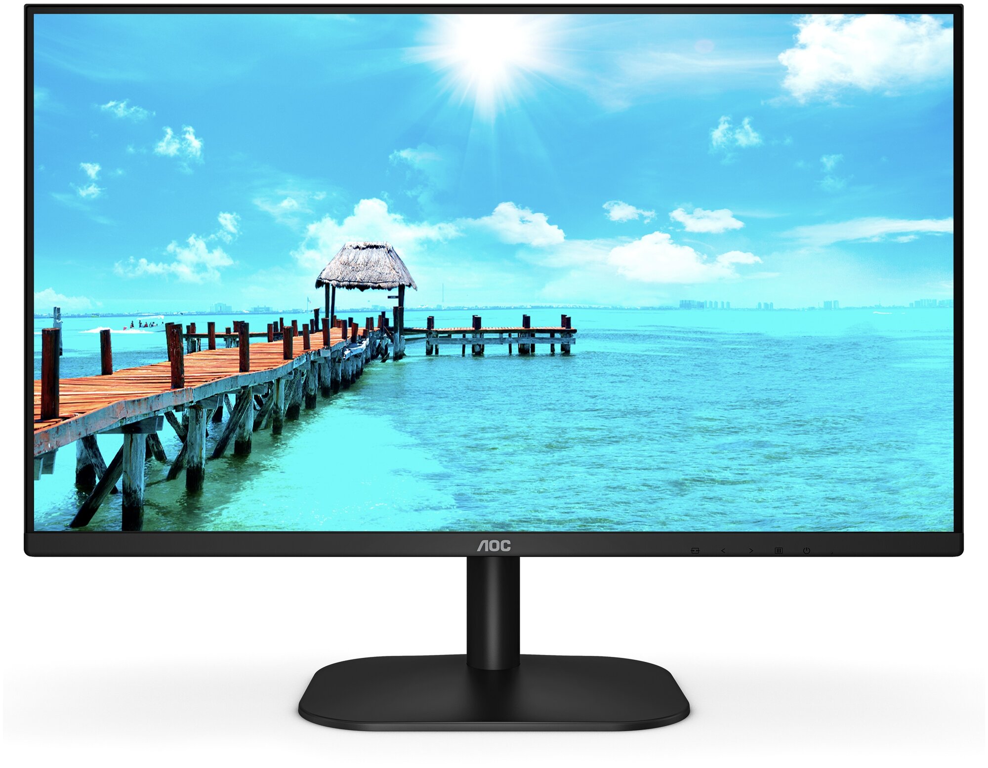 Монитор 27" AOC 27B2AM черный VA 1920x1080 250 cd/m^2 4 ms HDMI VGA Аудио