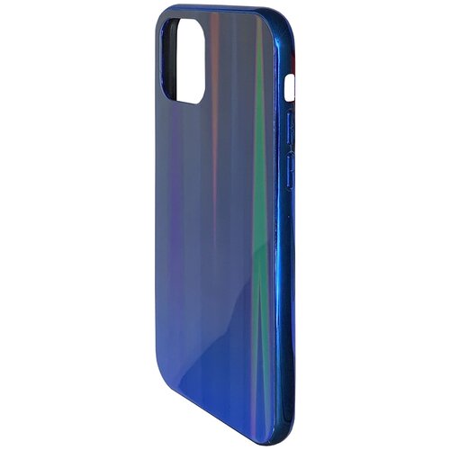 Накладка пластиковая Омбре с силиконовой окантовкой для Apple iPhone 11 Pro синий