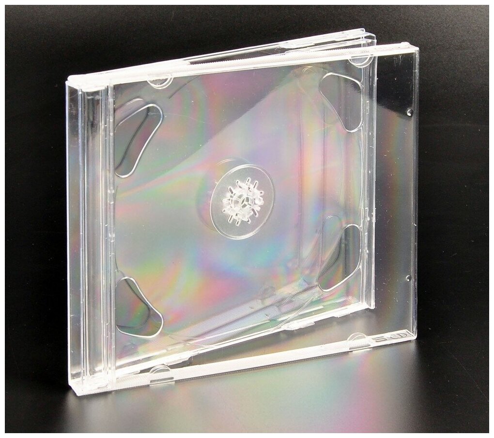 CD Box Jewel Case на 2 диска (прозрачный). 9 мм (2-4) (2021 год, CD Box)