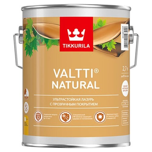 Tikkurila антисептик Valtti Natural, 2.7 кг, 2.7 л, бесцветный