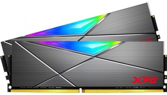 Оперативная память Adata DDR4 16Gb (2x8Gb) 3200MHz pc-25600 XPG SPECTRIX D50 RGB Grey (AX4U32008G16A-DT50)