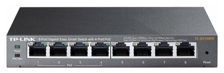 Коммутатор TP-Link TL-SG108PE