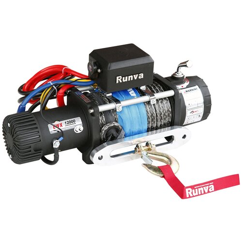 Лебедка Runva EWX 12000 SR, 5450 кг, 24V, синтетический трос