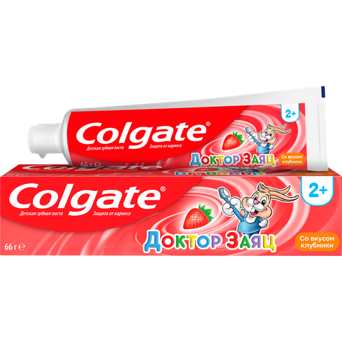 Зубная паста Colgate Доктор Заяц детская 50мл colgate зубная паста детская доктор заяц клубника 50мл