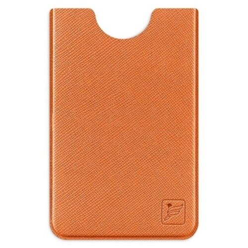 фото Защитный rfid чехол для пластиковой, банковской, кредитной карты / картхолдер / rfid-блокиратор flexpocket оранжевый
