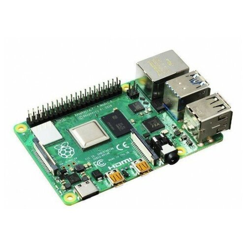 Микрокомпьютер Raspberry Pi 4 Model B (4C BCM2711 @ 1500 MHz / 4 GB RAM) микрокомпьютер raspberry pi 4 model b 1gb broadcom bcm2711 arm cortex a72 1 5ghz 2 x usb 3 0 2 x usb 2 0 wi fi bluetooth