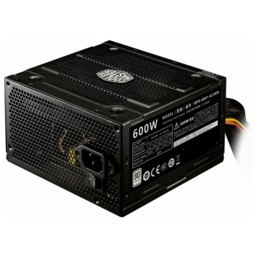 Блок питания ATX Cooler Master Elite V4 MPE-6001-ACABN-EU 600W, ATX 12V Ver. 2.41, Active PFC, 120mm fan, 80 PLUS Standard, non modular