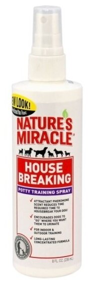 Спрей для приучения к туалету для собак 8IN1 Nature’s Miracle House-Breaking Spray 237мл.
