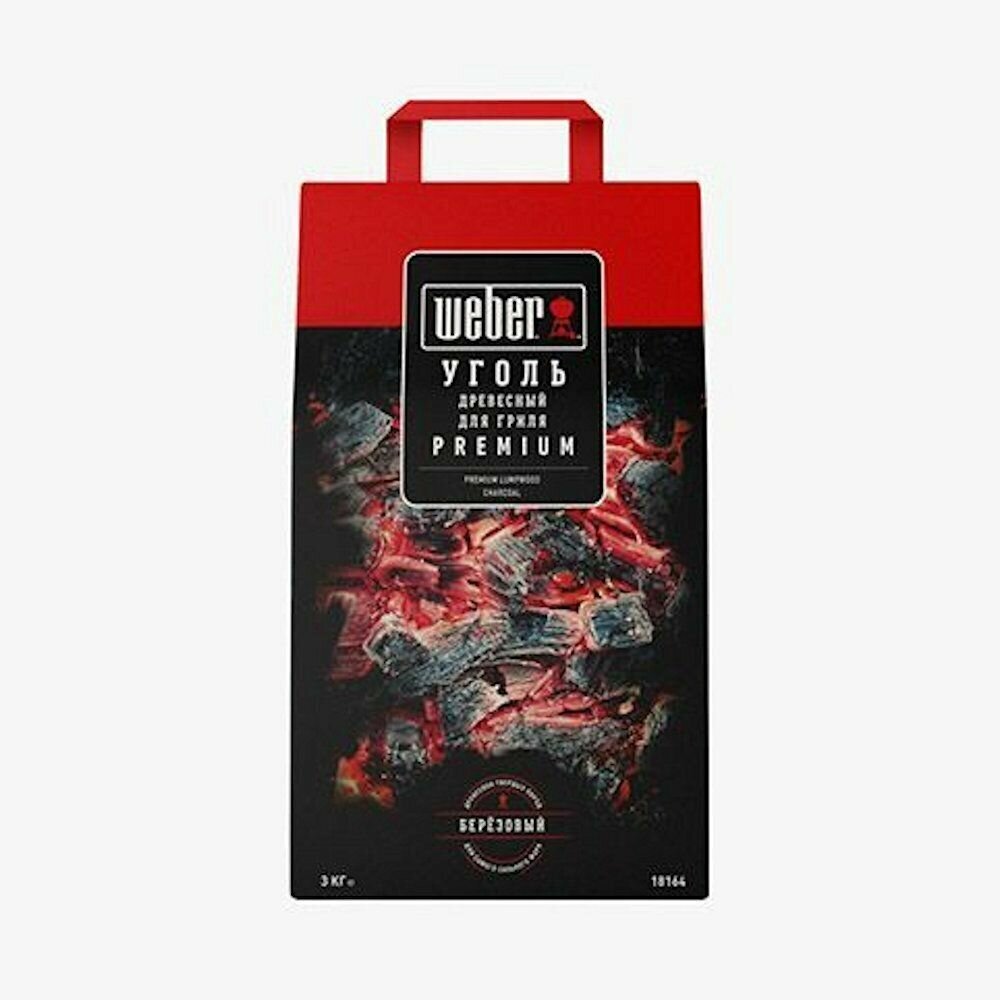 Древесный уголь Weber Premium, 3 кг