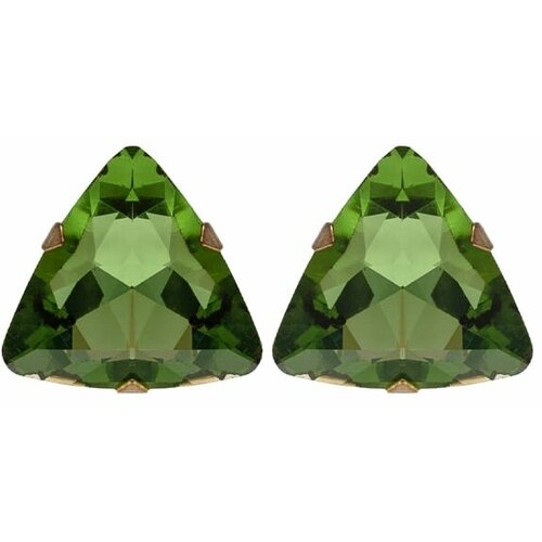Серьги Teria Yabar, бижутерный сплав, кристалл, зеленый