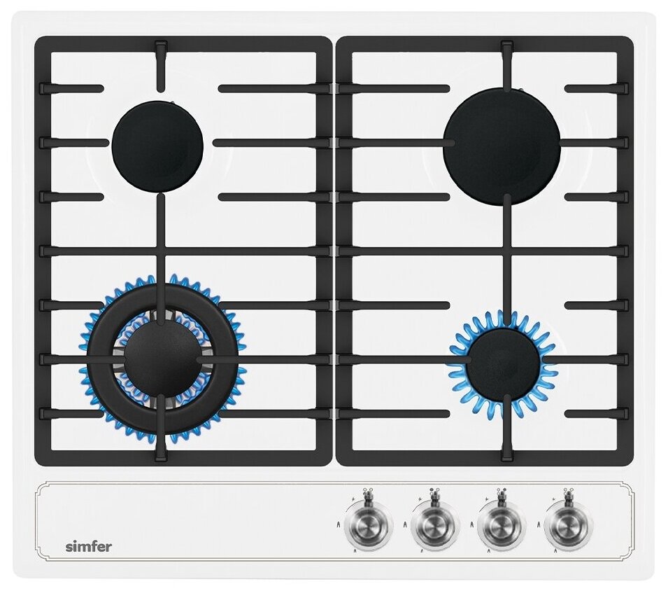 Газовая варочная поверхность Simfer H60V41W517 (газ-контроль, WOK конфорка) - фото №17