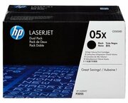 Комплект картриджей HP CE505XD, 6500 стр, черный