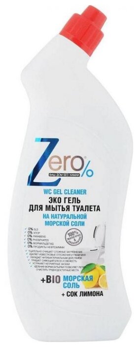 Гель для мытья туалета Zero ЭКО Лимон 750 мл