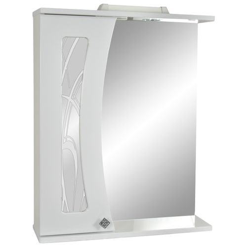 Зеркало-шкаф Селена 65 DORATIZ5, белый со стеклом, с подсветкой и розеткой, 2711.11