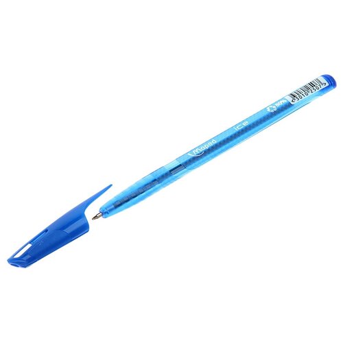 Ручка шариковая Maped Green Ice (0.6мм, синий цвет чернил, трехгранная) (224430)