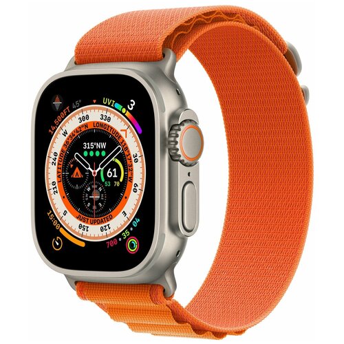 Ремешок нейлоновый Orange Alpine Loop Size S (Оранжевый) Apple Watch 49mm (42mm; 44mm; 45mm) MQDY3AM/A