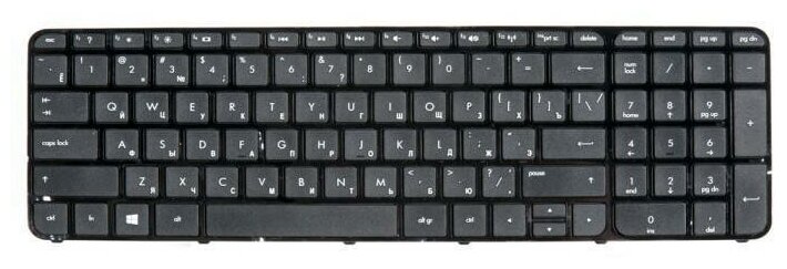 Клавиатура для ноутбука HP Pavilion 15-b, Sleekbook 15, Ultrabook 15, черная с рамкой, гор. Enter ZeepDeep