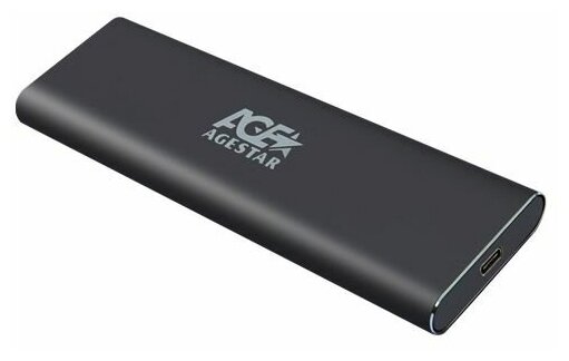 Внешний корпус AgeStar 31UBNV1C для M.2 USB 3.1 Type-C, алюминий, серый