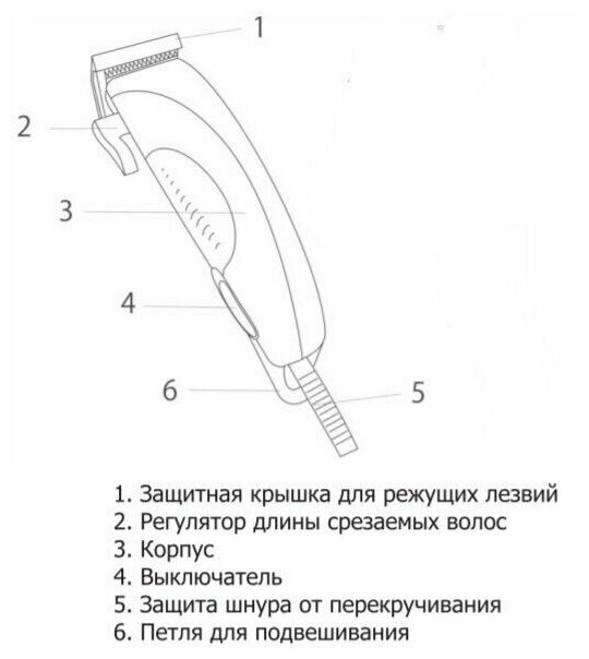 Машинка для стрижки волос MAGNIT - фото №3