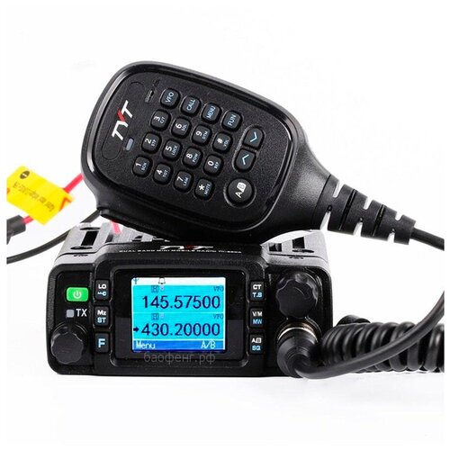 Рация TYT TH-8600 Черная / Автомобильная радиостанция с радиусом 10 км / UHF; VHF; IP67