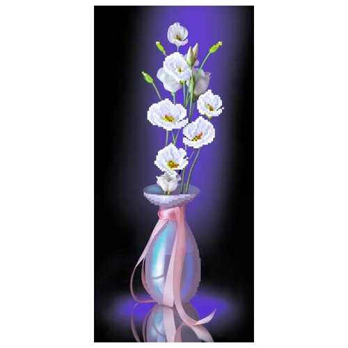 вышивка бисером орхидеи 2 18x40 см Матрёнин Посад Набор для вышивания 4094 Лунный свет - схема для вышивания, 24 х 11 см