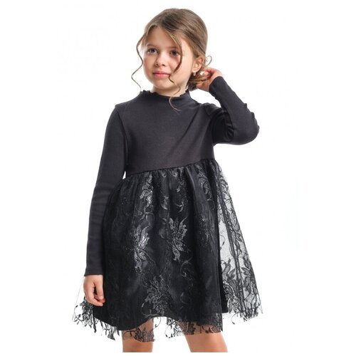 Платье для девочек Mini Maxi, модель 6232, цвет черный, размер 116
