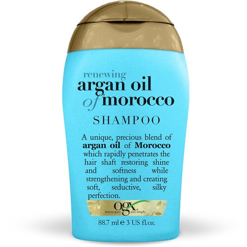 ogx шампунь для восстановления волос с экстрактом арганы renewing argan oil of morocco shampoo 385 мл OGX Шампунь для восстановления волос с экстрактом Арганы тревел / Travel Renewing + Argan Oil Of Morocco Shampoo 88,7 мл 97311 97311