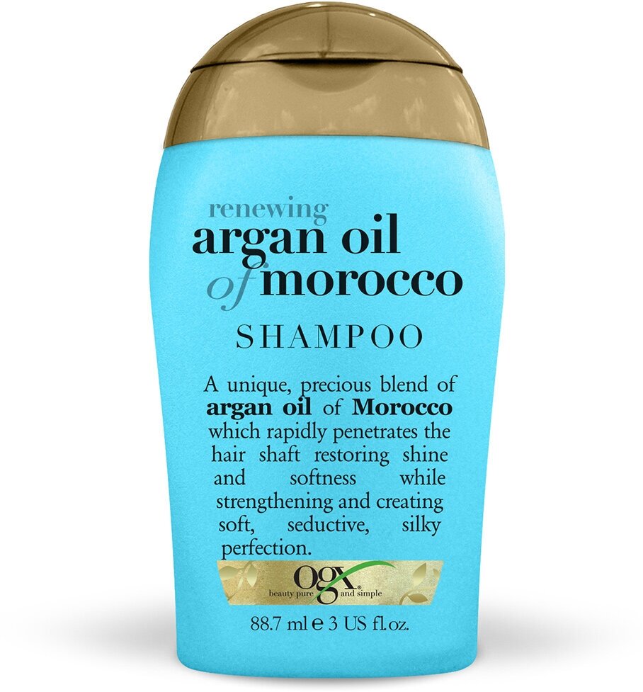 Восстанавливающий шампунь для волос Ogx с экстрактом Арганы 88,7 мл (мини)