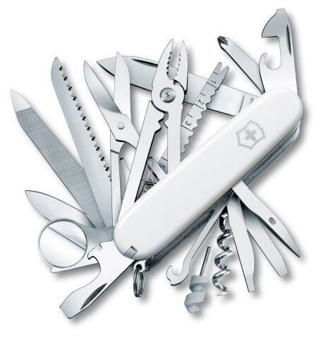 Складной нож VICTORINOX SwissChamp, 33 функций, 91мм, белый [1.6795.7r] - фото №1