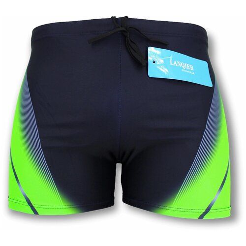 Плавки мужские, N.3301 -52 р., Черный/Зеленый