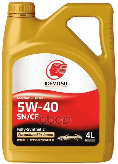 IDEMITSU Масло Моторное 5W-40 Idemitsu Sn/Cf Fully-Synthetic (4Л Х 6)