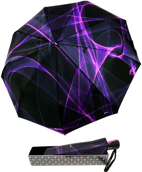 Зонт Royal Umbrella, фиолетовый, черный