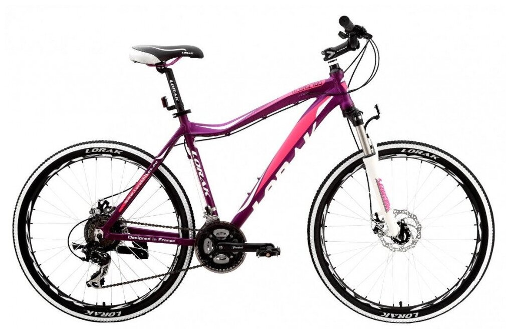 Велосипед LORAK GLORY 100 Матовый Фиолетовый/Розовый (26)